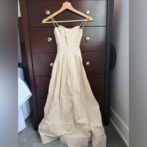 Billy J tan maxi dress.